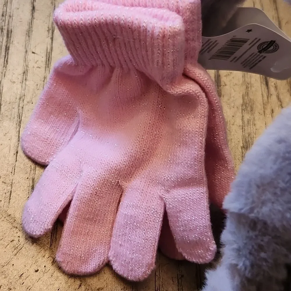 Ear warmer headband with mitten kitty NWT